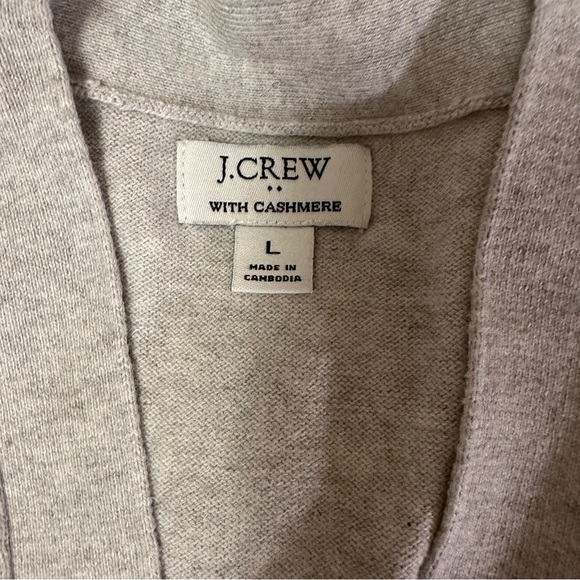 Jcrew Cotton-blend V-neck cardigan sweater size L (c6 - Picture 10 of 14